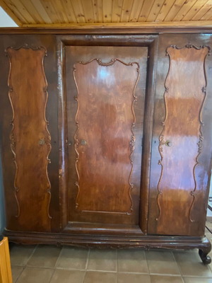 Vintage Trifylli solid wood wardrobe used