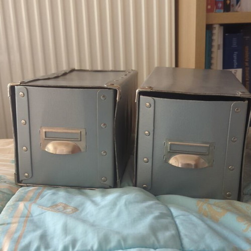 Storage boxes used, set of 2 pieces