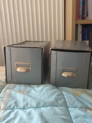 Storage boxes used, set of 2 pieces