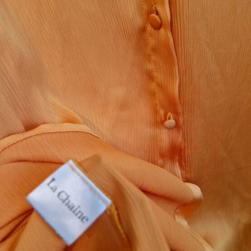 La Chaine shirt like new, orange, one size