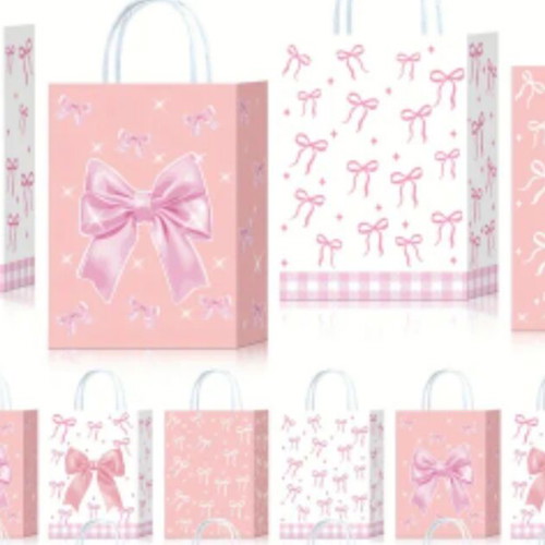 Children's party set bow theme new