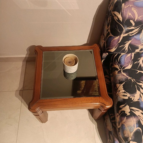 Corner sofa 6 seats used with set of 3 tables
