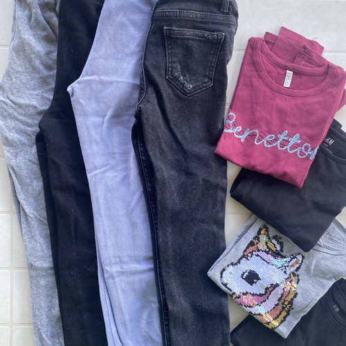 Zara kids' clothing bundle with multicolor tops and pants