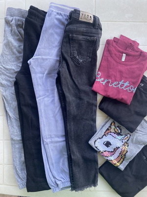 Zara kids' clothing bundle with multicolor tops and pants