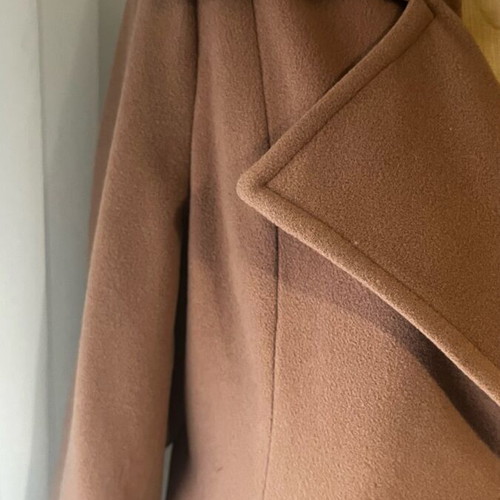 Wool women's coat used in camel color, size S