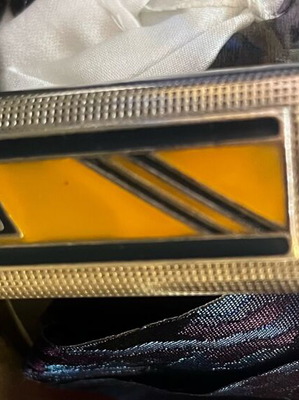 Μεταλλική θήκη αναπτήρα bic παλιά διαφημιστική μεταχειρισμένη με λογότυπο Νέα Δημοκρατία