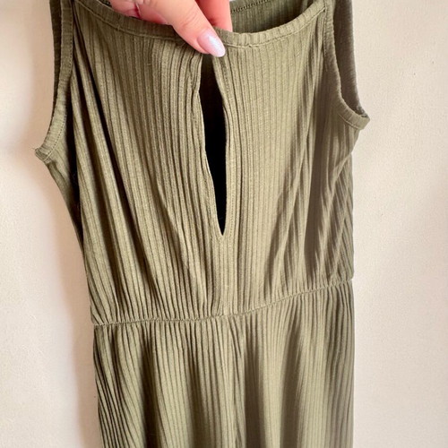 Bershka khaki one-piece like new, size S