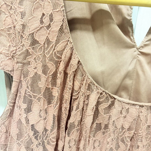 Vero Moda lace short dress like new, pink sapio apple color, XS-S