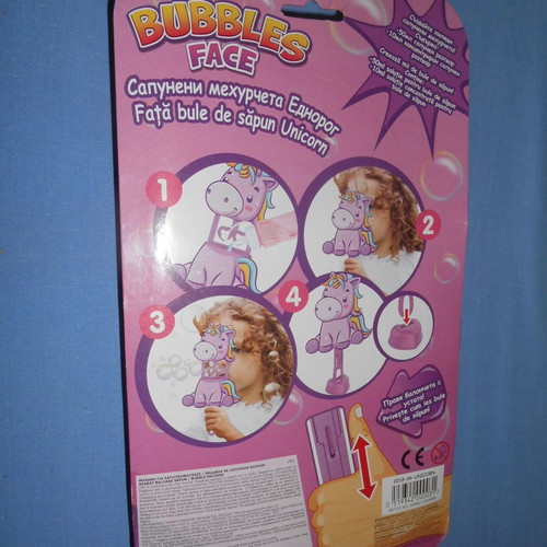 Unicorn Bubble Face toy new