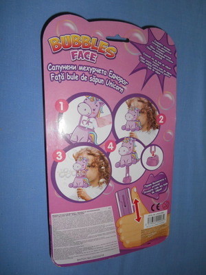 Unicorn Bubble Face toy new