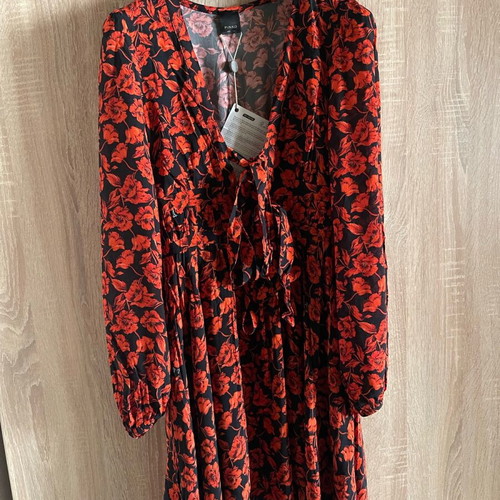 Pinko dress new, black and red, size small