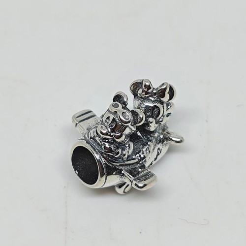 Mickey and Minnie Love Disney S925 Silver Charm like new