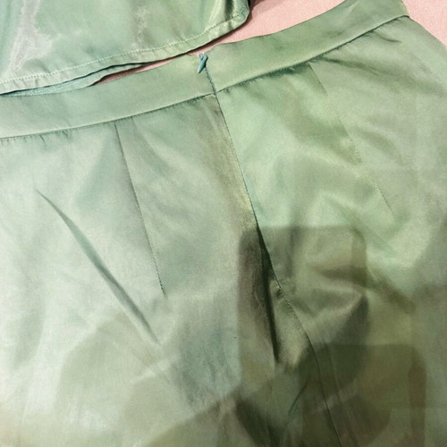Mataksoto set blouse and skirt L like new, green