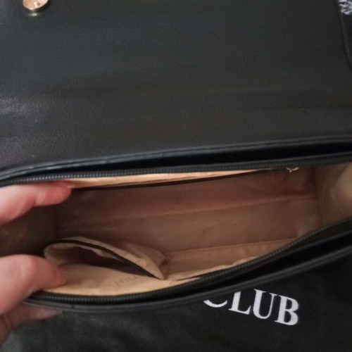 Polo Club Beverly Hills shoulder bag black like new with gold details