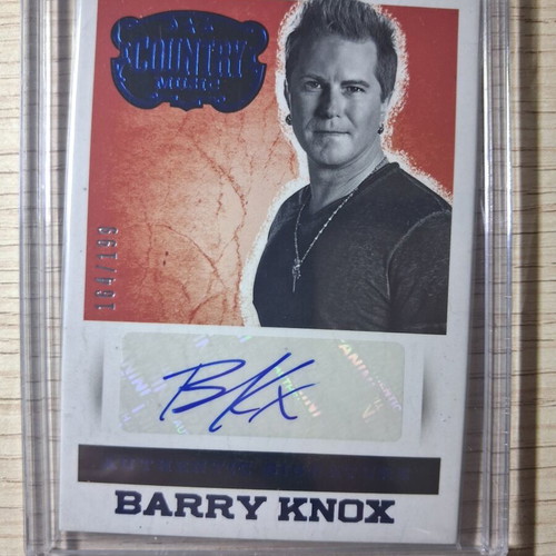 Barry Knox Panini Country Music autograph card
