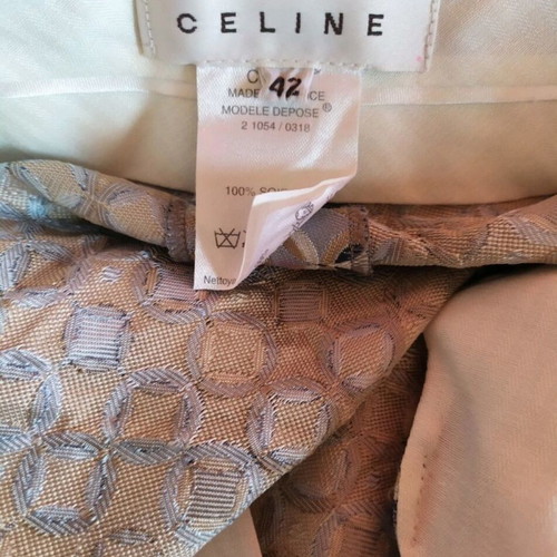 Celine Paris brocade silk pants like new, size M, colorful