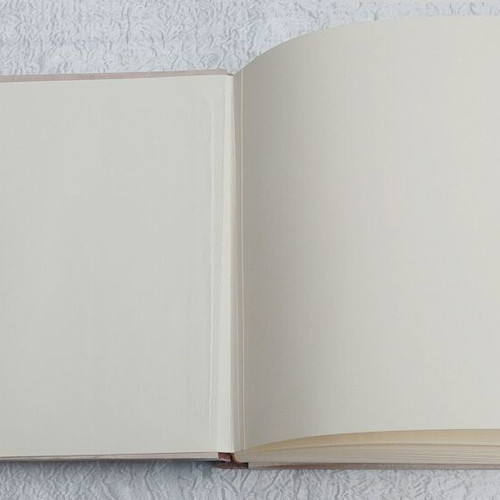 Handmade Wedding Baptism Album with Leather and Wooden Cover