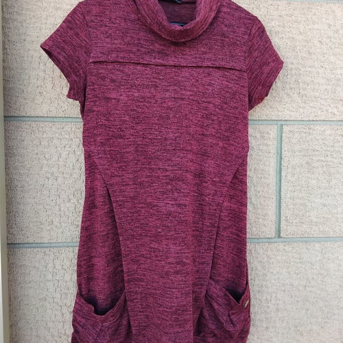 Paranoia short-sleeve dress M, brown red
