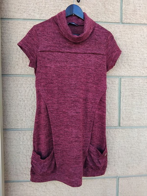 Paranoia short-sleeve dress M, brown red