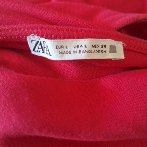 Long fuchsia sleeveless dress Zara size L like new