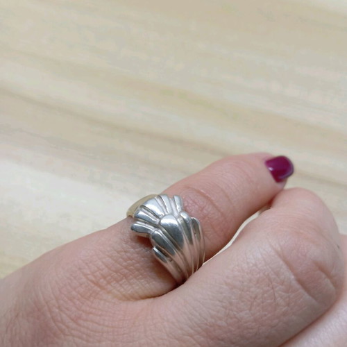 Silver ring 925 like new, size 55-56