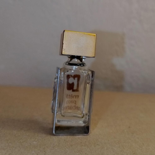 Vintage Métal Paco Rabanne miniature used, 1977, empty