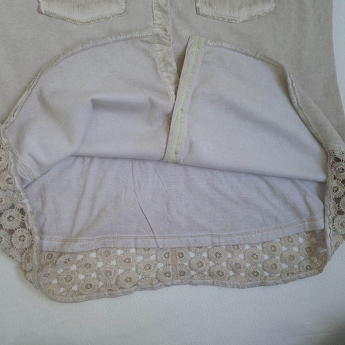 Marc Cain Sports women's shirt size L, like new, beige, lace back