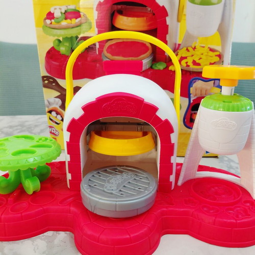 PlayDoh Kitchen toy used with box wear