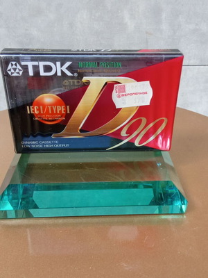 TDK D 90 cassette vintage new, 90 minutes duration, 1990s