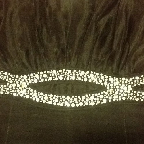 Evening dress new, black and silver, size M