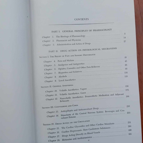 Textbook of Pharmacology used, rare 1953 edition