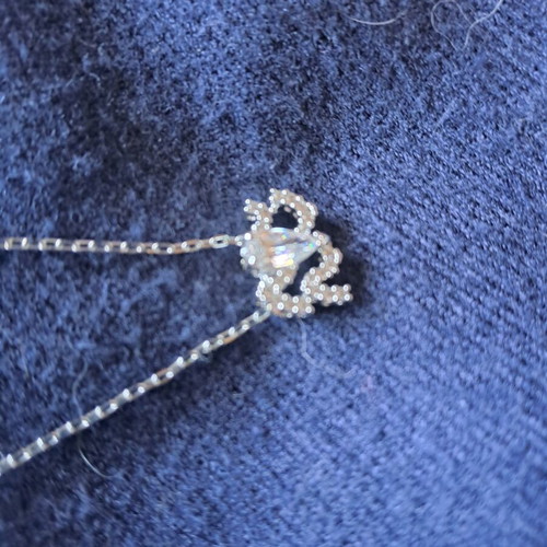 Swarovski necklace authentic Aquarius zodiac new, silver