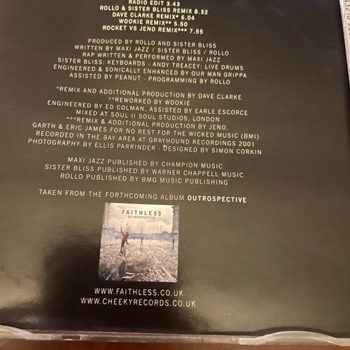 Faithless authentic CD like new