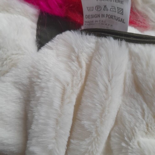 Ativo khaki jacket with multicolor fur for 10 years, 142 cm new