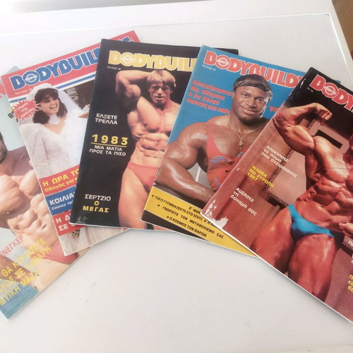 Bodybuilding magazines collectible, like new, pack of 5 issues