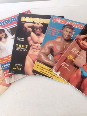 Bodybuilding magazines collectible, like new, pack of 5 issues