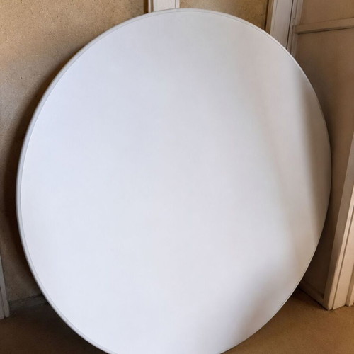 Catering tables round 150cm polypropylene set of 5 with tablecloths like new