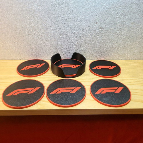 F1 base with 6 coasters full set new