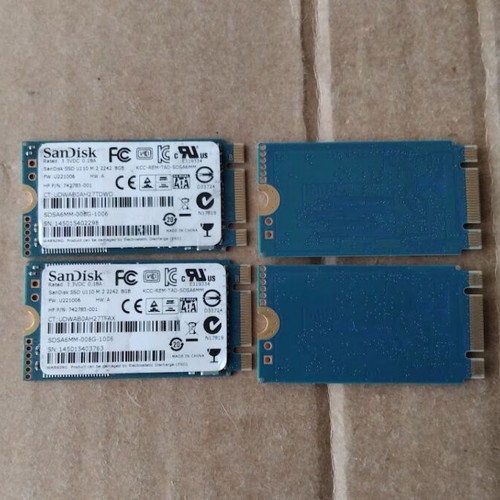 SanDisk SDSA6MM-008G-1006 SSD U110 M.2 2242 8GB SATA 6.0Gb/s pack of 4 like new