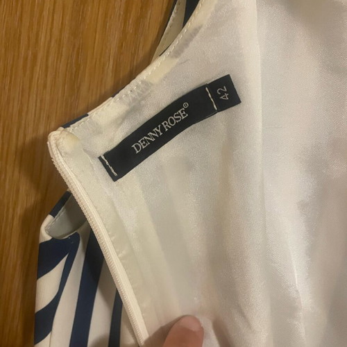 Denny Rose summer midi dress like new, striped blue and white, small/medium
