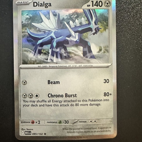 Dialga 095/132 Mega Evolution Holo Pokemon card