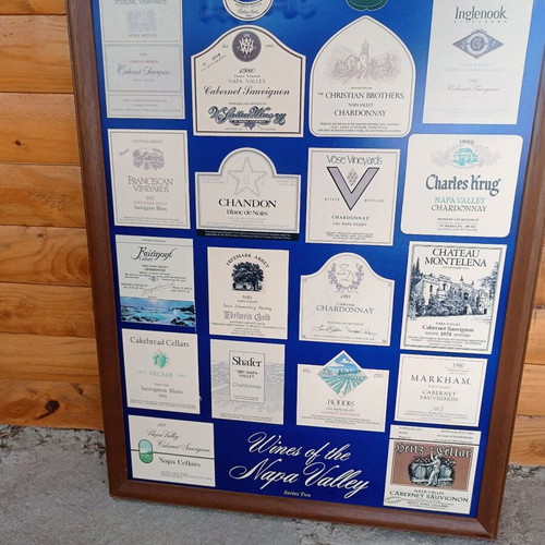 Wines of the Napa Valley framed print used