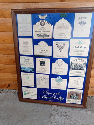 Wines of the Napa Valley framed print used