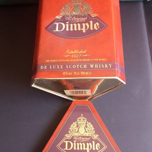 Vintage Dimple Whisky Tin Box 90s, like new