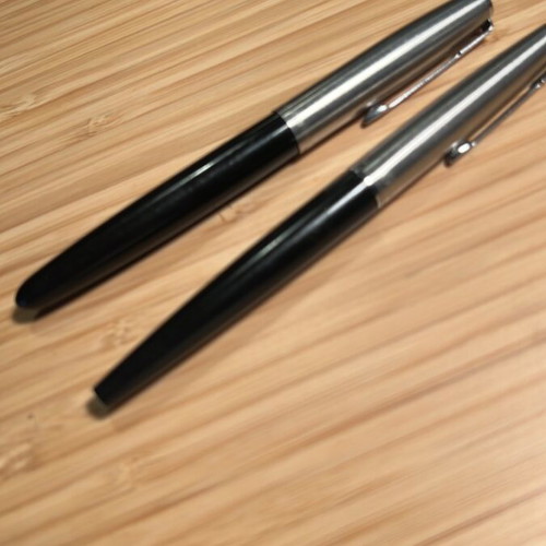 Parker 21 and 45 pens used, vintage set