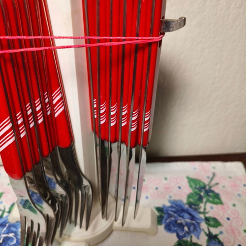 Vintage 1970s Cutlery Set 24 Pieces Made in Poland Like New