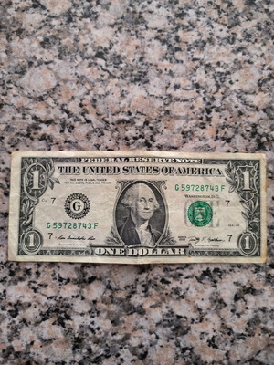 USA one dollar bill series 2009