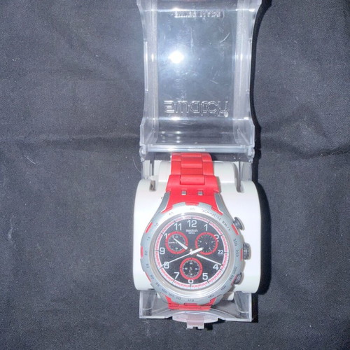 Swatch unisex watch like new, red