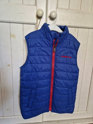 Admiral sleeveless jacket for boy 10 years like new, blue and red
