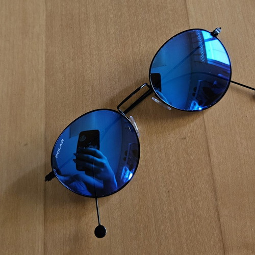 Polar Unisex Sunglasses new, blue-purple lenses, small frame
